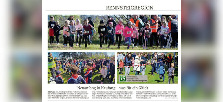 Premierenlauf bei Sonnenschein: Frühjahrscrosslauf zieht 54 junge Athleten an